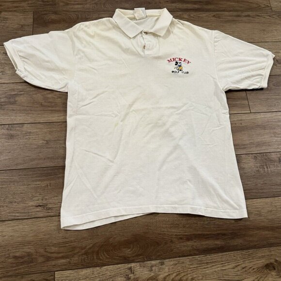 Vintage 80s Disney Mickey Golf Club Polo Shirt - Picture 1 of 12